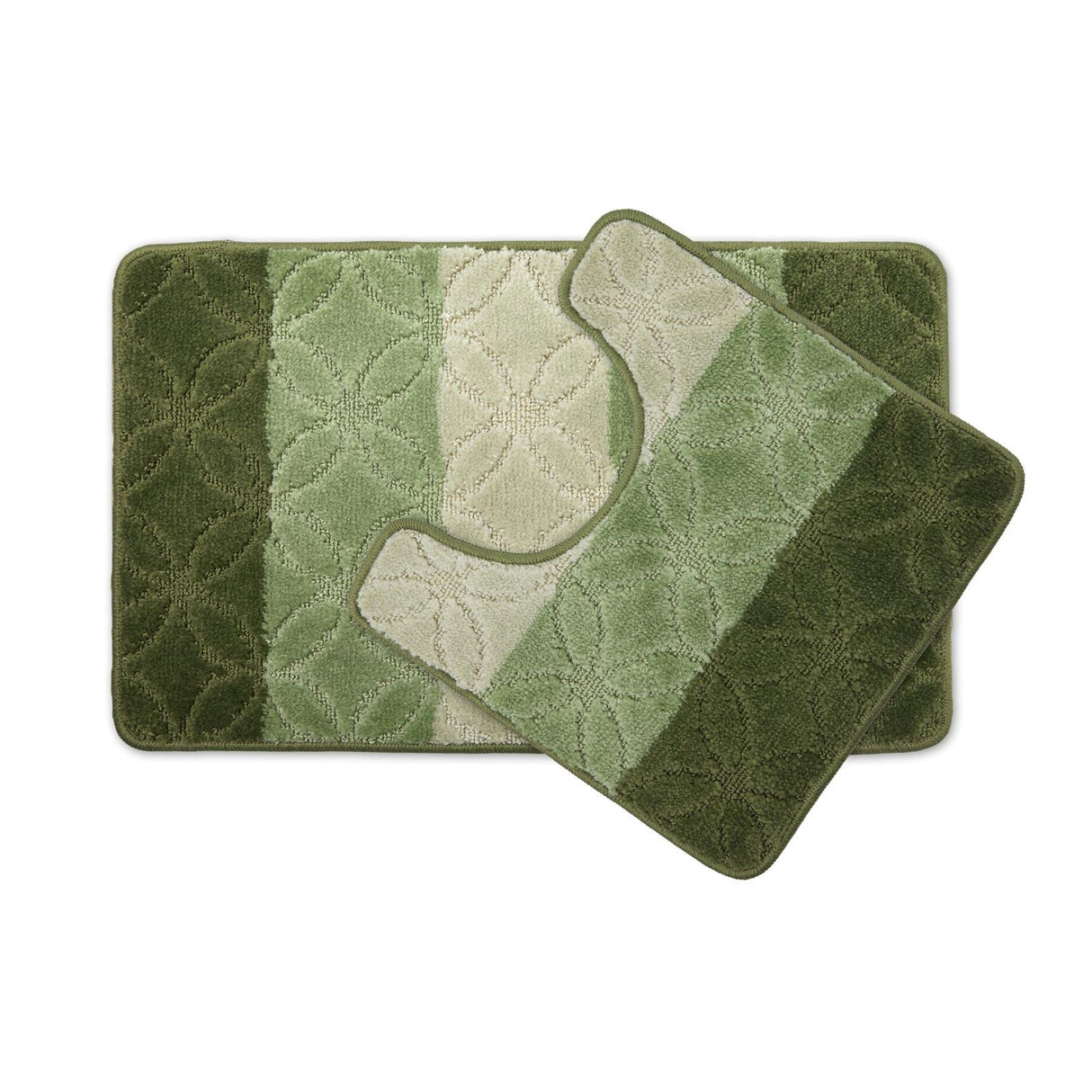 Halo Non-Slip Bath Mat & Pedestal Bathroom Set