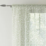 Willow Voile Curtain Panel Green