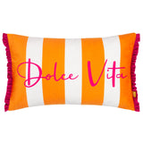 Dolce Vita Striped Velvet Cushion Cover