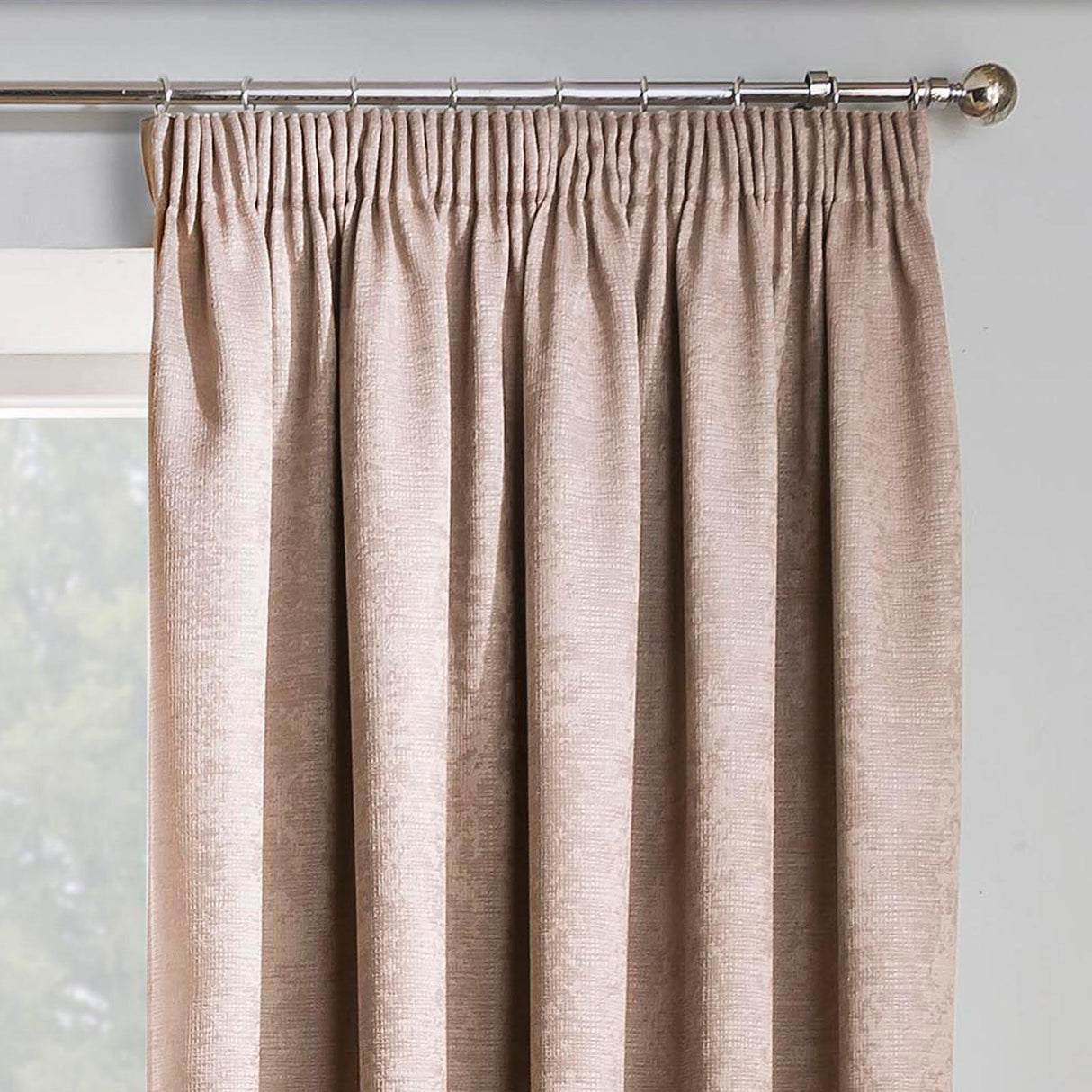 Matrix Thermal Tape Top Curtains Latte