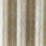 Broadway Metallic Eyelet Curtains Gold 90" x 54"