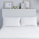 Brushed Flannelette Bedding Pillowcase Pair White