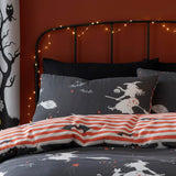 Flying Witches Halloween Duvet Cover Set