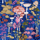 Amanita Mushroom Cobalt Duvet Cover Set