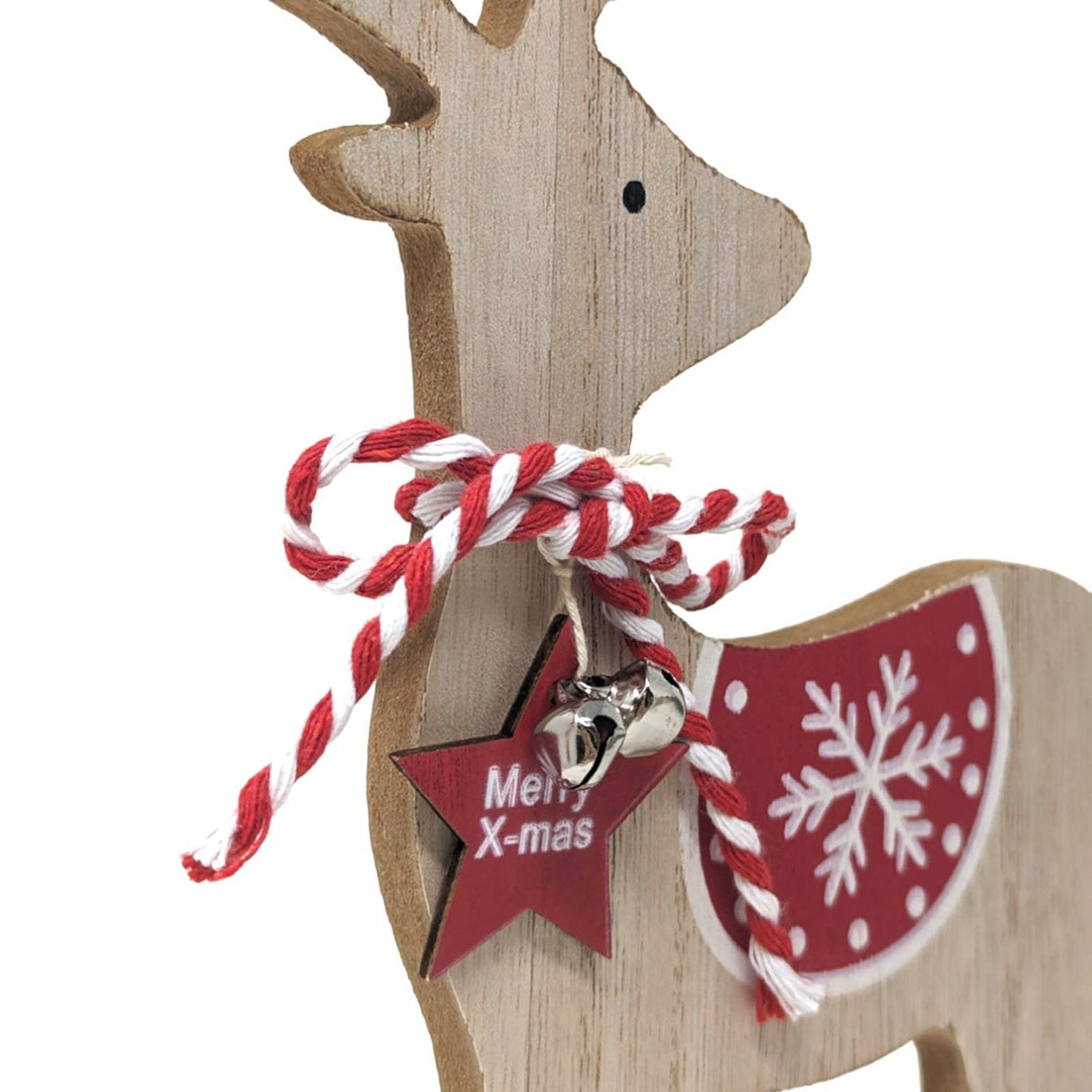 Wooden Xmas Reindeer Decoration