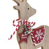 Wooden Xmas Reindeer Decoration