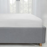 Lyla Microfibre White Fitted Sheet