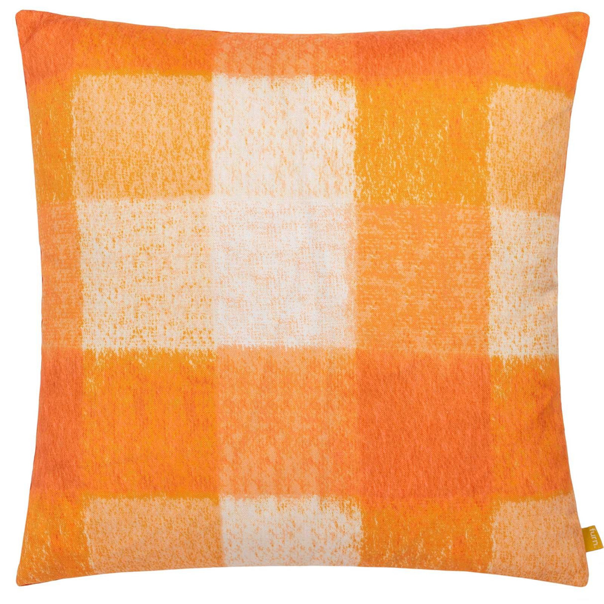 Alma Checked Cushion Cover Orange