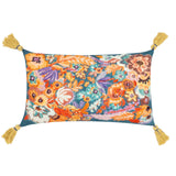 Traloa Floral Tasselled Cushion Cover 12" x 20"