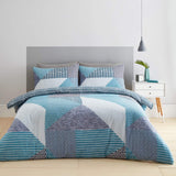 Larsson Geo Duvet Cover Set Teal