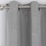 Bondi Thermal Eyelet Curtains Grey 90" x 72"