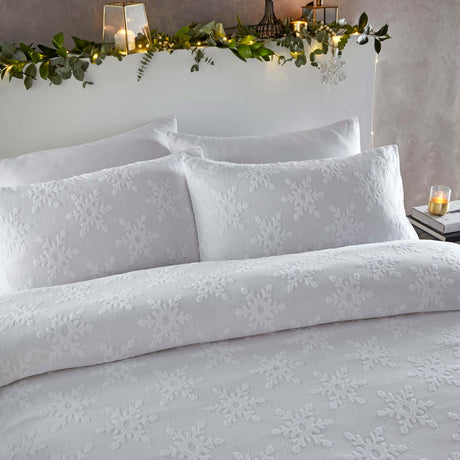 Snowflake Tufted Duvet Cover Set