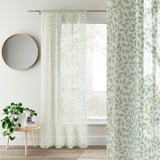 Willow Voile Curtain Panel Green