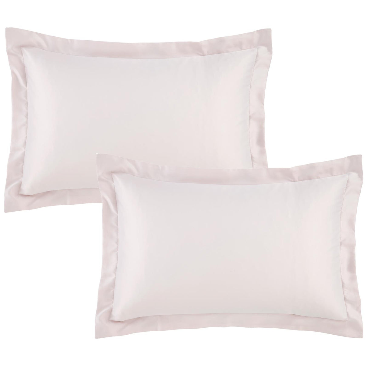 Silky Soft Satin Oxford Pillowcase Pair Blush