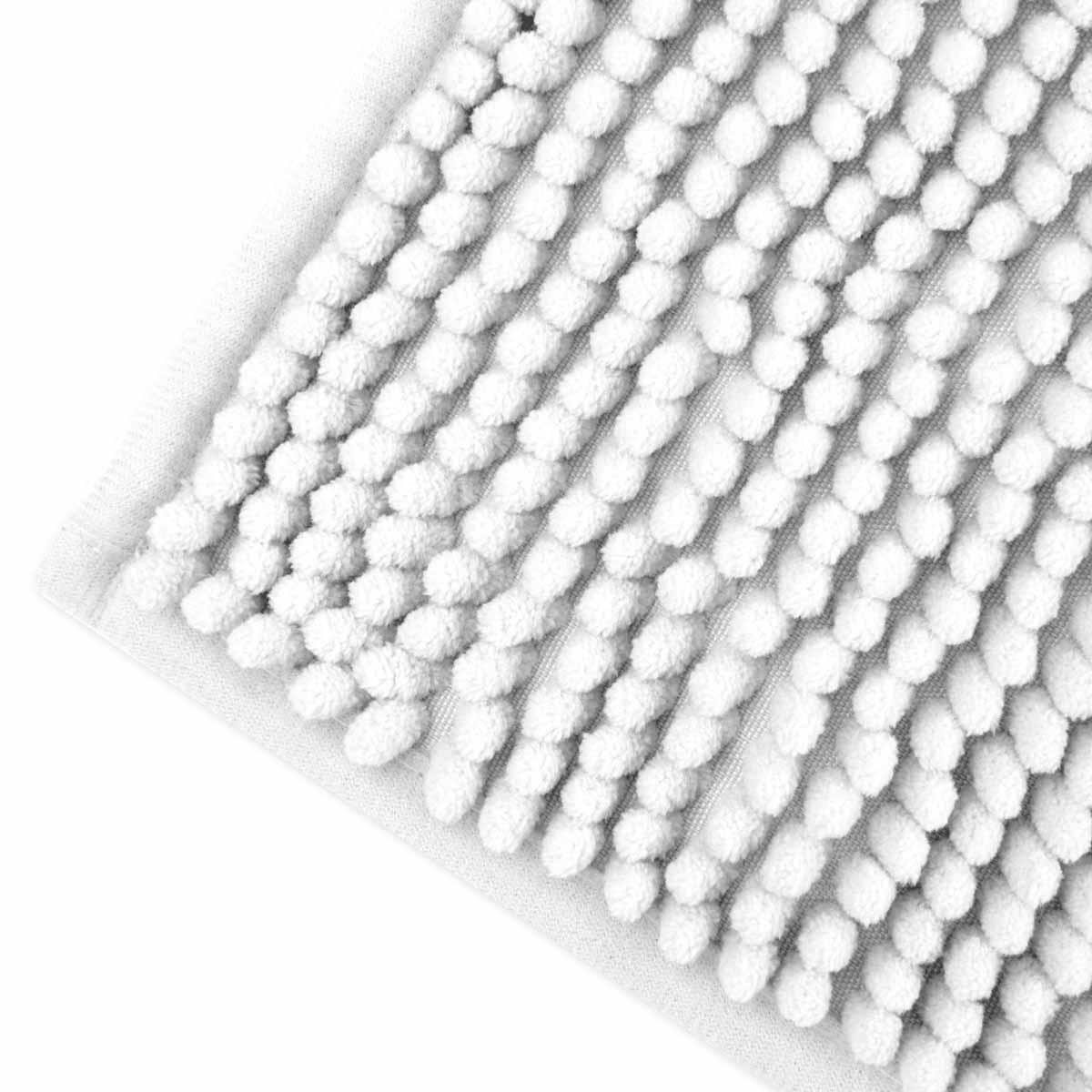 Noodle Bathroom Mat White Bath Mat 45x75cm