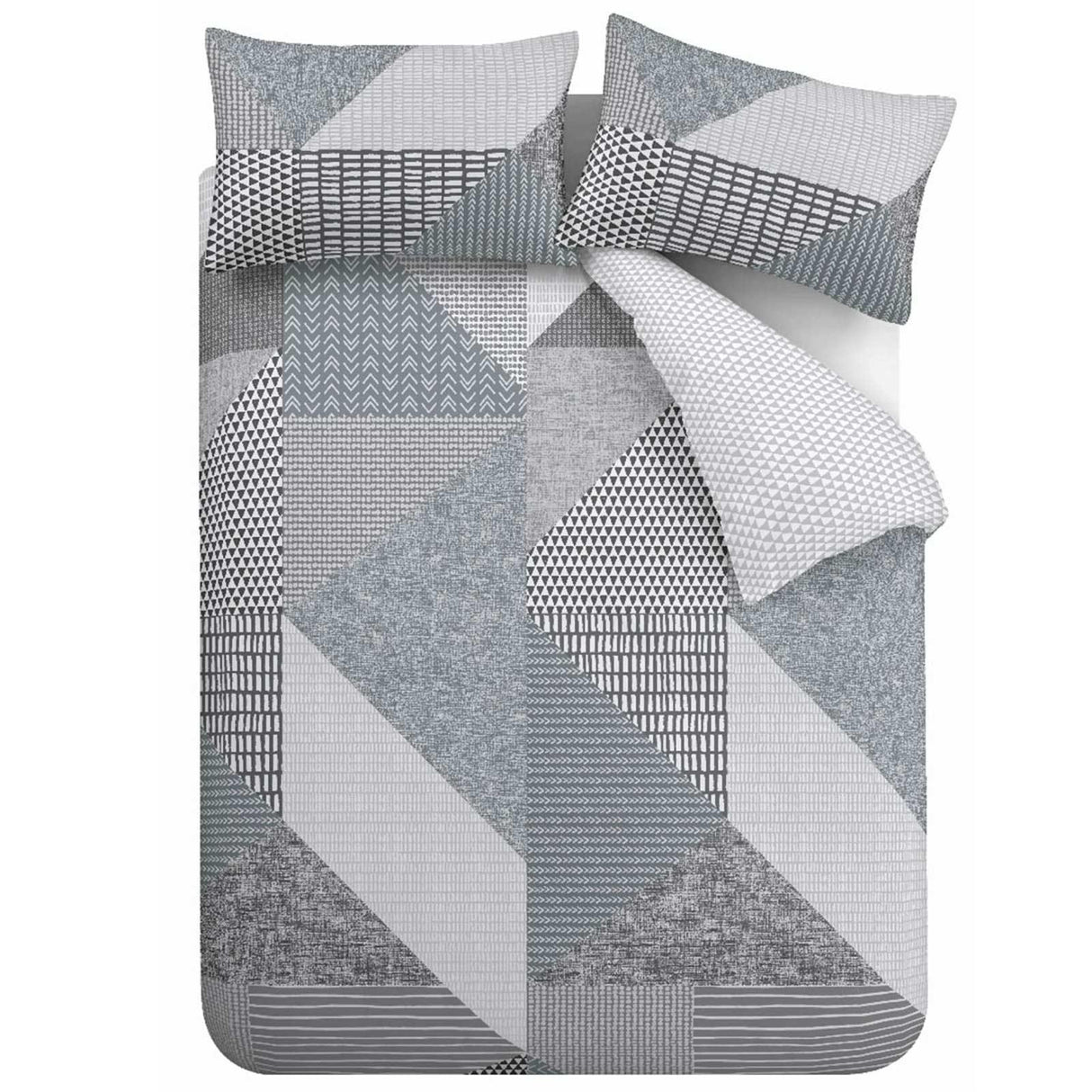 Larsson Geo Duvet Cover Set Grey