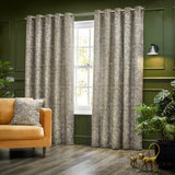 Bengal Jungle Eyelet Curtains Linen