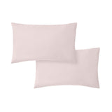 200TC Cotton Percale Pillowcases Blush