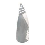 Grey Ceramic Santa Ornament