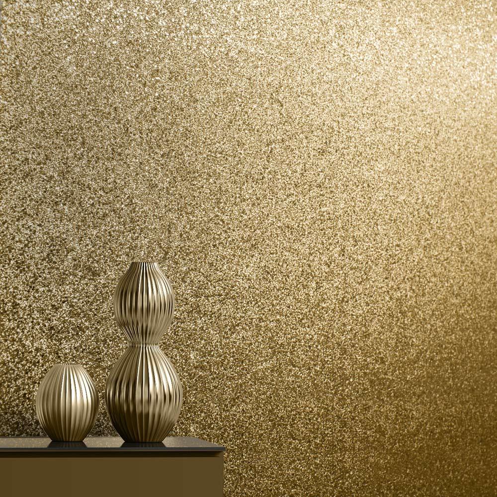 Glitter Texture Wallpaper Gold