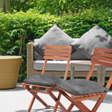 Jardin Seat Pad Charcoal Grey 16x16" (40x40cm)