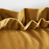 So Soft Velvet Touch Double Frill Cushion Mustard