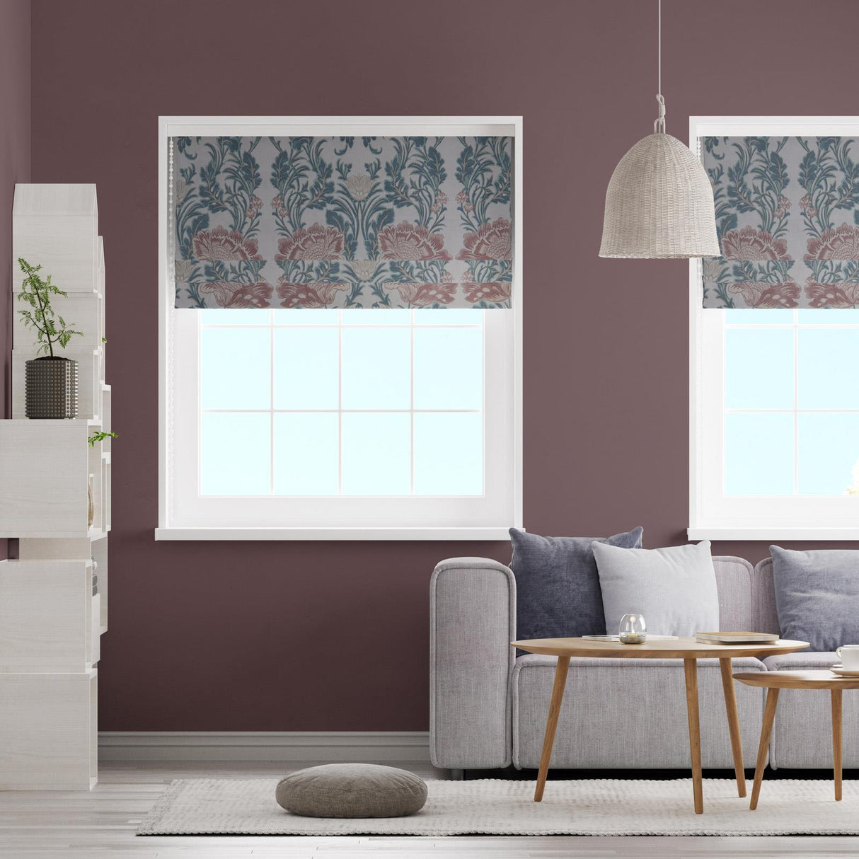 Acantha Rosemist Made To Measure Roman Blind