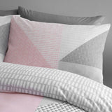 Larsson Geo Duvet Cover Set Pink