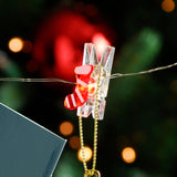 Christmas Stocking 10 Dewdrop Peg Lights