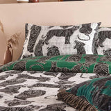 Wildcat Jungle Green Duvet Cover Set