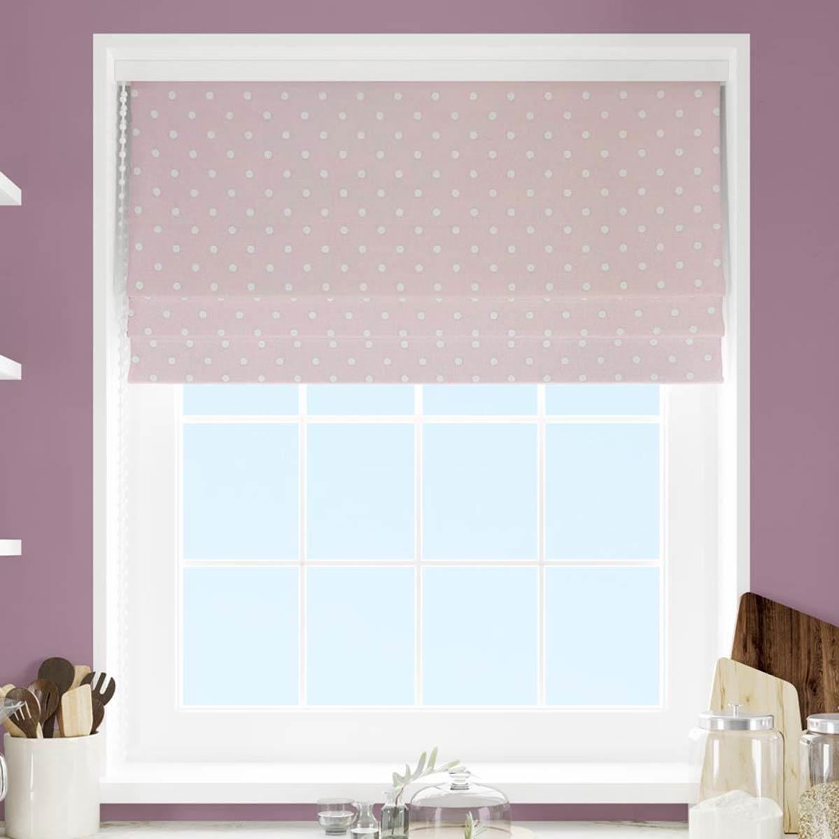 Full Stop Candy Made To Measure Roman Blind