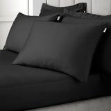 400TC Cotton Sateen Pillowcases Black