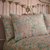 Malory Leaf Cotton Slub Blush Pillowcase Pair