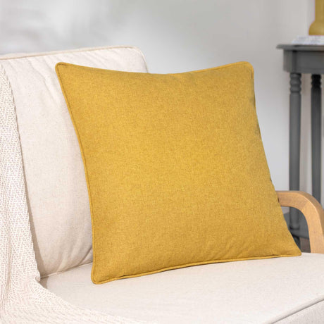 furn. Dawn Cushion Cover Mustard 45cm x 45cm (18"x18")