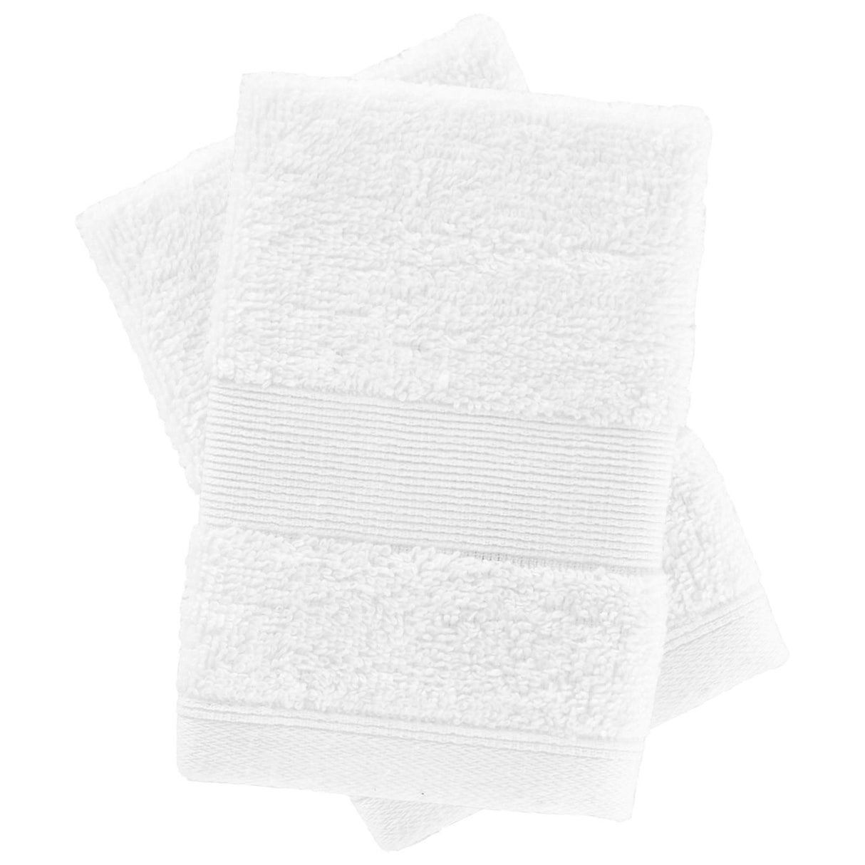 Anti-Bacterial Face Cloth Pair White