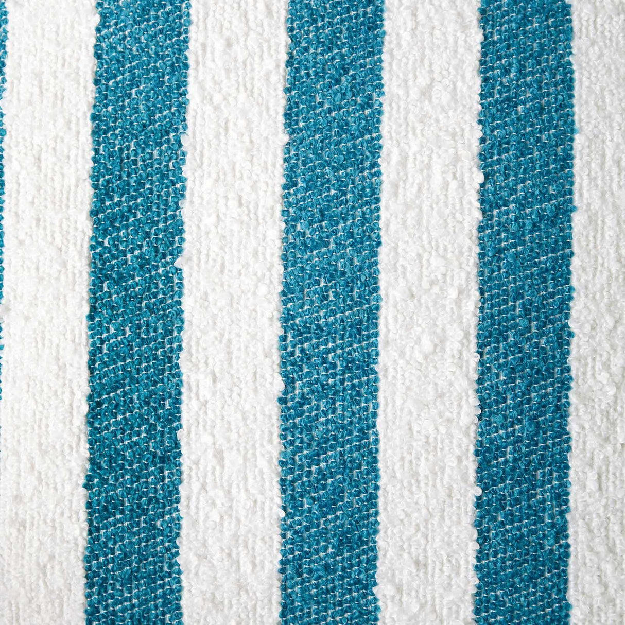 Boucle Stripe Cushion Teal