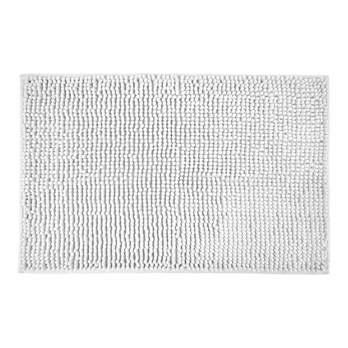 Noodle Bathroom Mat White Bath Mat 45x75cm