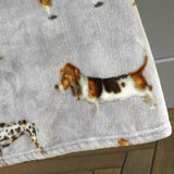 Country Dogs Fleece Throw