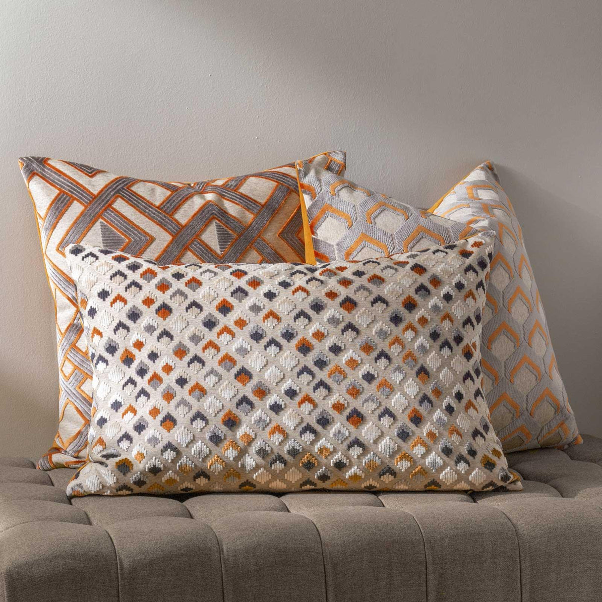 Ledbury Velvet Jacquard Cushion Cover 18" x 18" (45cm x 45cm)