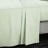 400TC Cotton Sateen Flat Sheet Green