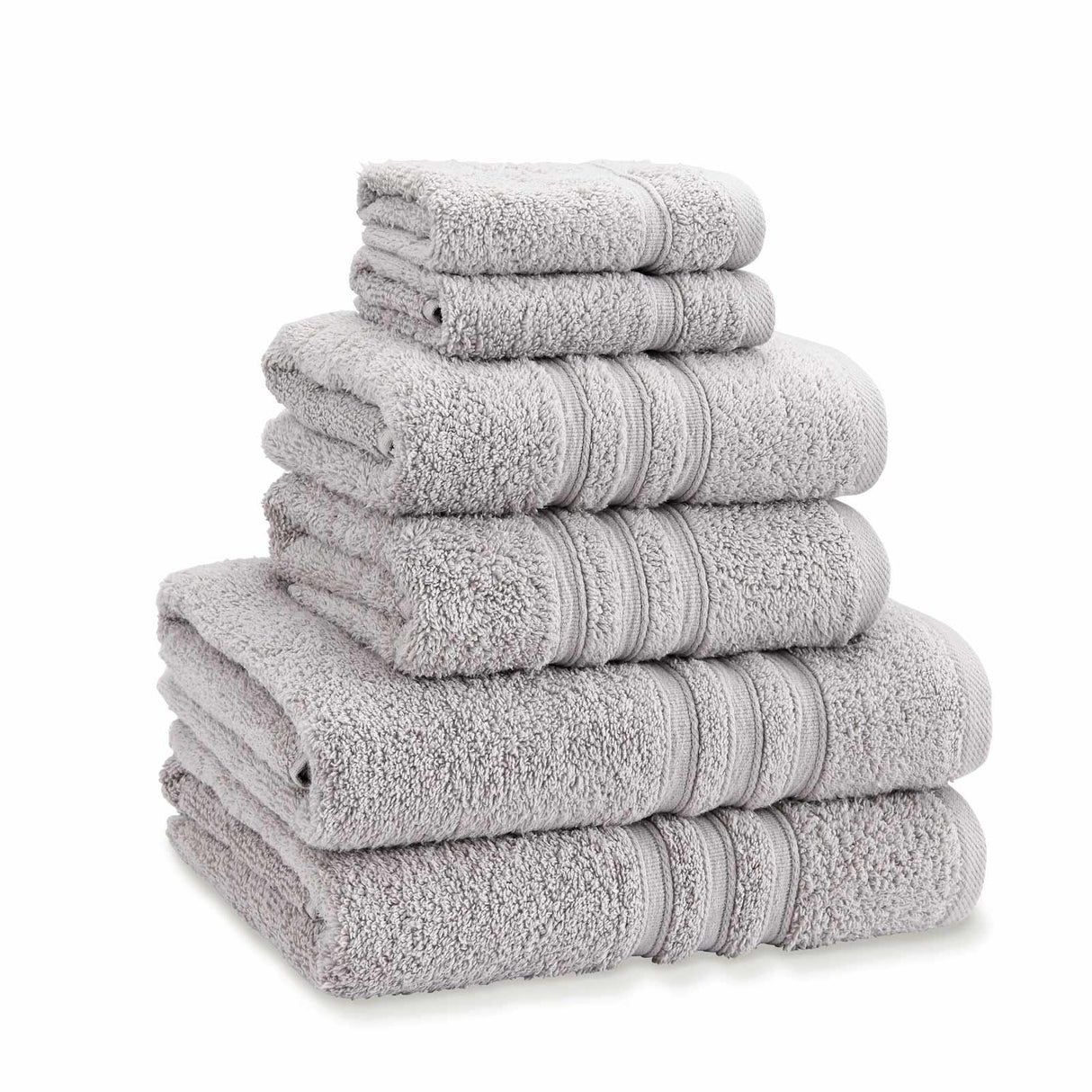 Zero Twist 6 Piece Towel Bale Silver