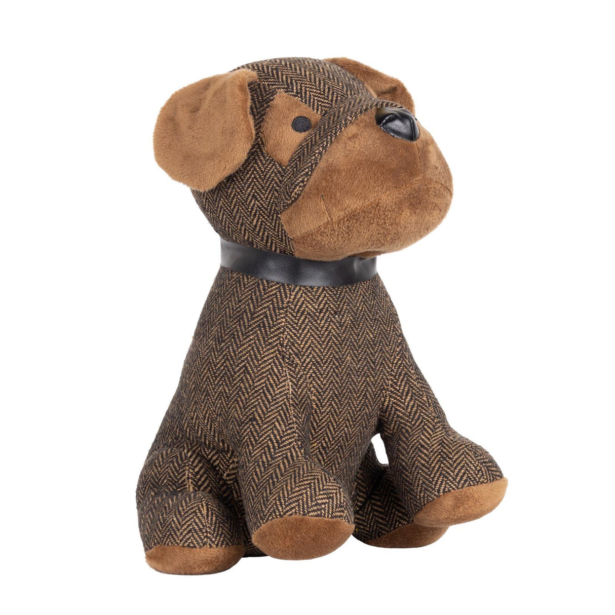 Boston Herringbone Dog Doorstop