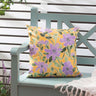 Flowers Outdoor Cushion Cover with Floral Design 17" x 17" (43cm x 43cm)