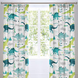 Dino Kids Tape Top Curtains