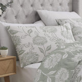 Chrysanthemum Green Duvet Cover Set