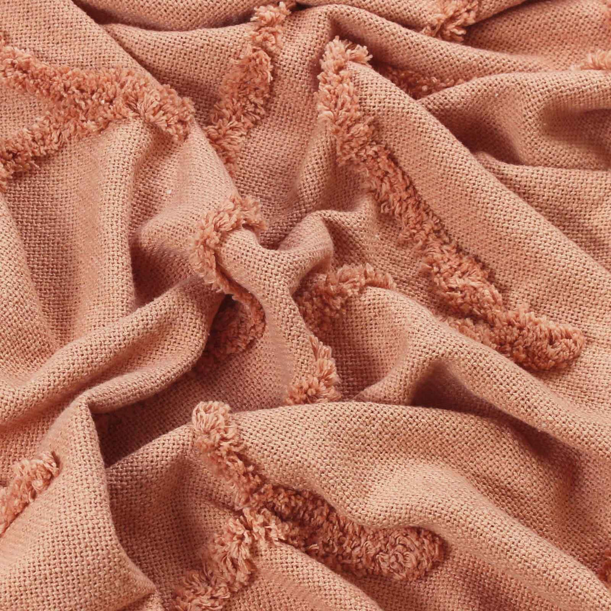 Jakarta Tufted Throw Blush