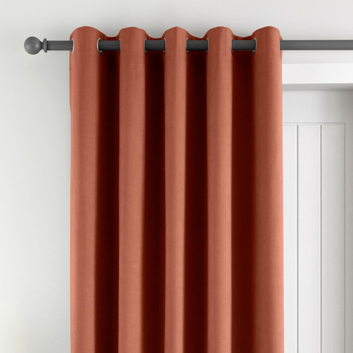 Wilson Velvet Blackout Thermal Door Panel Terracotta