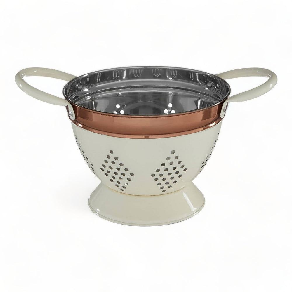 Cream + Copper Mini Colander