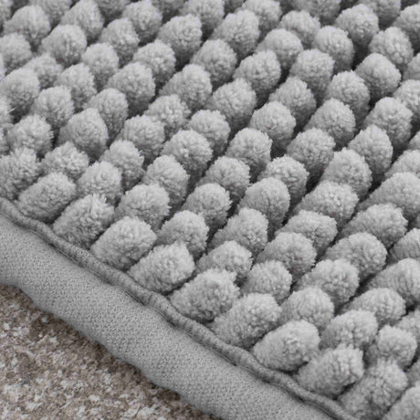 Bobble Bath Mat Silver Bath Mat Catherine Lansfield   