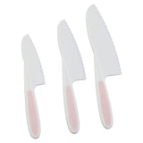 Pastel Pink 3 Piece Knife Set